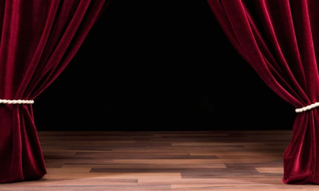 A theatre's empty stage