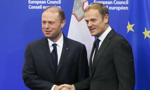 Joseph Muscat and Donald Tusk