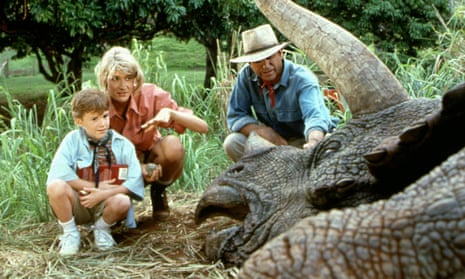 Beast masters … a scene with a (non-CGI) dino from Jurassic Park.