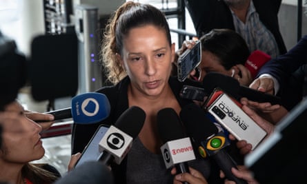 Monica Benicio, widow of Marielle Franco, told reporters the assassination was an attack on democracy