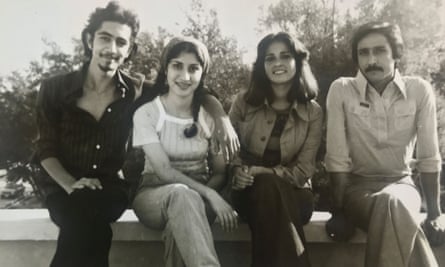Golriz Ghahraman’s parents, mother Maryam Ghafoori and father Behrooz Ghahraman on the right with friends in Orumia, Iran, mid to late 1970s.