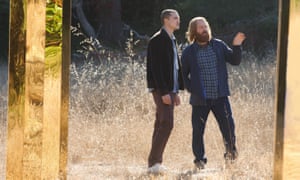 … Offerman (right) with Karl Glusman in Devs.