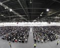 Almost 4,000 would-be accountants sit their ACCA exams at London's Excel centre