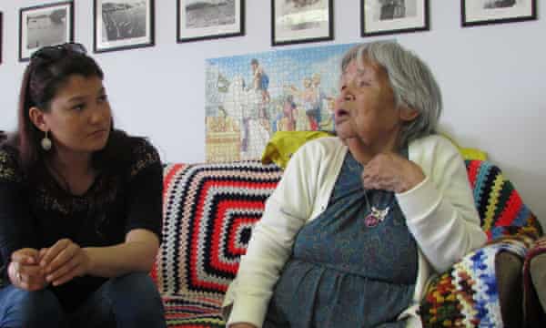 Malaya Qaunirq Chapman e Inuapik Sagiatuk de 87 anos de idade.