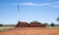 Alice Springs welcome sign