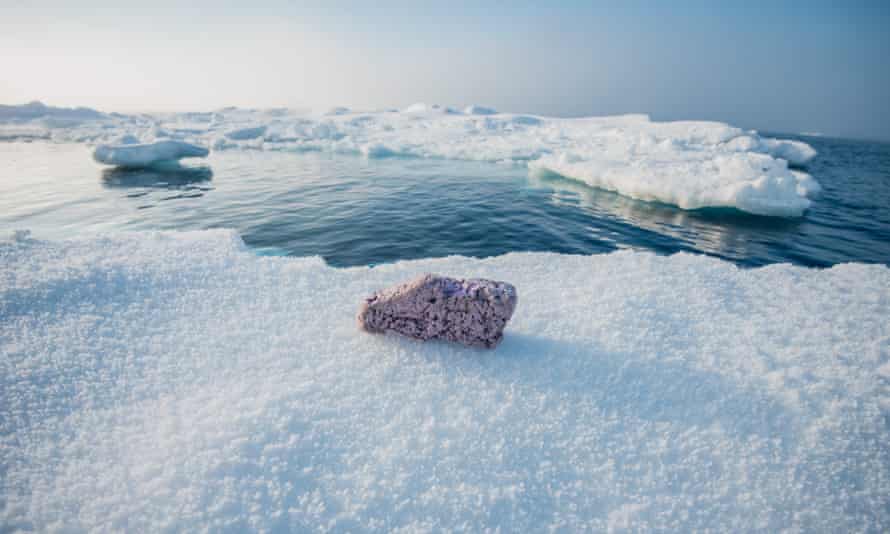 Scientists have discovered plastic pollution lying on remote frozen ice floes in the middle of the Arctic Ocean.