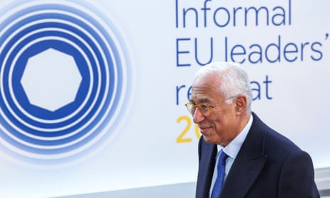 European Council president Antonio Costa arrives as he attends an informal European Union leaders summit at Palais d'Egmont in Brussels.