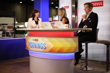 Lucy Powell being interviewed on Sky News at the Labour conference this morning.