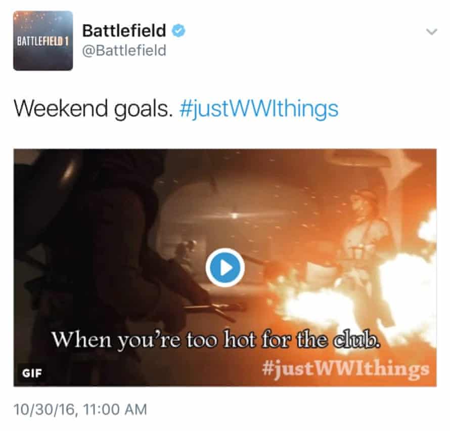 An image from the Battlefield 1 social media campaign.
