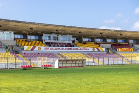 General view of the Stadio Bruno Benelli in Ravenna.