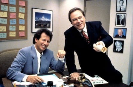 Garry Shandling and Rip Torn in the 90s comedy hit The Larry Sanders Show.