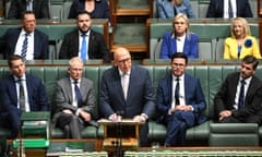 Peter Dutton during his budget reply speech in the House of Representatives