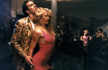 Nicholas Cage and Laura Dern as Sailor – who had his first cigarette aged four – and Lulu in Wild at Heart (1990).
