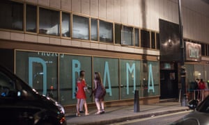 Clubbers on their way to Drama nightclub on Park Lane.