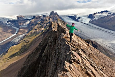 The summit ridge of Skaftafell, South Iceland.
