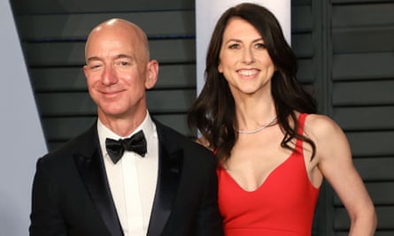 Amazon chief executive Jeff Bezos and former wife MacKenzie.