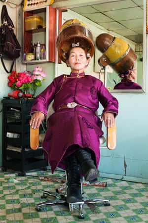 A beauty parlour in Murun, Mongolia