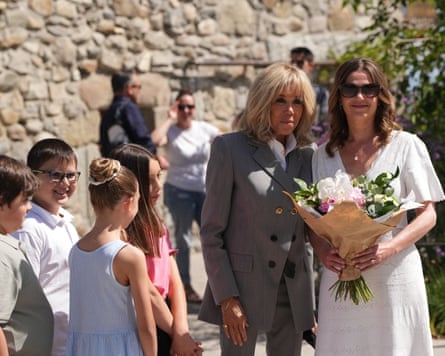Brigitte Macron and Victoria Starmer.