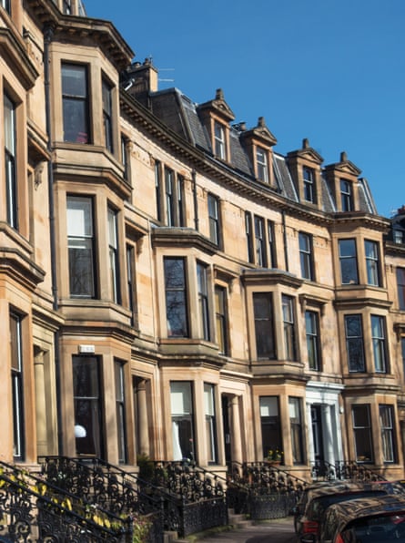 Terrace houses in Glasgow.