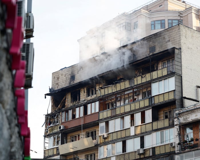 Russian attack on Kyiv leaves two dead a day after largest assault of war