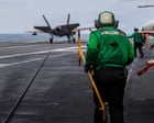 US shoots down Iranian drone flying towards aircraft carrier, navy says
