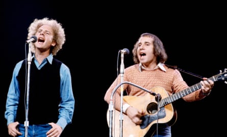 The pair on stage, singing