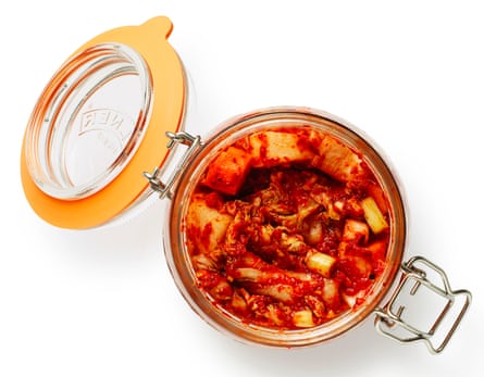Felicity Cloake’s kimchi in a jar.