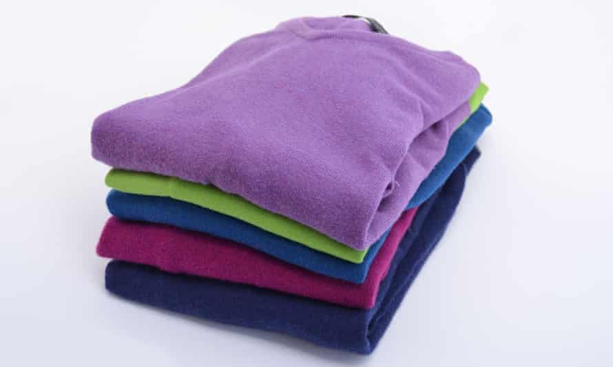 Folded knitwear