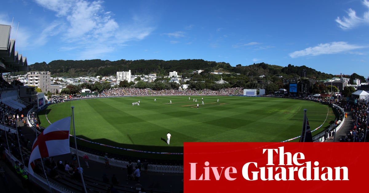 New Zealand v England: second men's cricket Test, day two - live