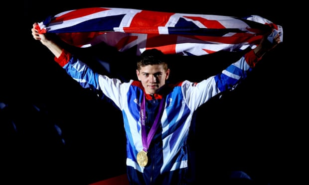 Luke Campbell, who gave Barry Glendenning a lesson on the heavy bag, with his gold medal at London 2012.