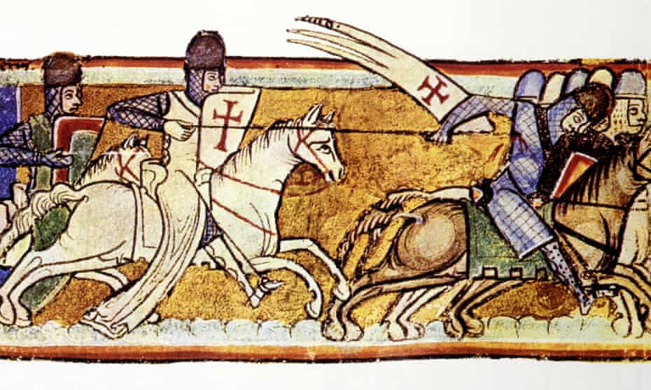 Fierce fighters … a fresco from the middle ages shows the Knights Templar. Photograph: Alamy