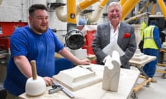 Hamish Ogston on a visit to the masonry workshop at Salisbury Cathedral