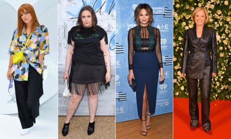 From left, Lily Allen, Lena Dunham, Chrissy Teigen and Mariella Frostrup have all spoken about their bodies.