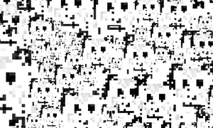 An image of a Hyperface pattern, specifically created to contain thousands of facial recognition hits.