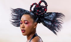 The tennis ace Naomi Osaka’s hair design ‘blended her Haitian and Japanese ancestry’.