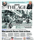 The Age front page