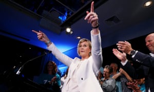 Independent candidate for Warringah Zali Steggall celebrates her win at the federal election in May 2019. The success of Steggall and other independents has inspired a crop of other independents, mainly in regional areas for the next federal election.