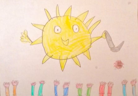 Michele’s drawing of the sun