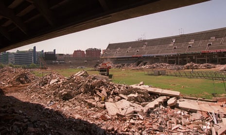 The demolition of Espanyol’s Estadi de Sarrià in 1997