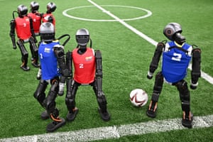 Humanoid robots play football