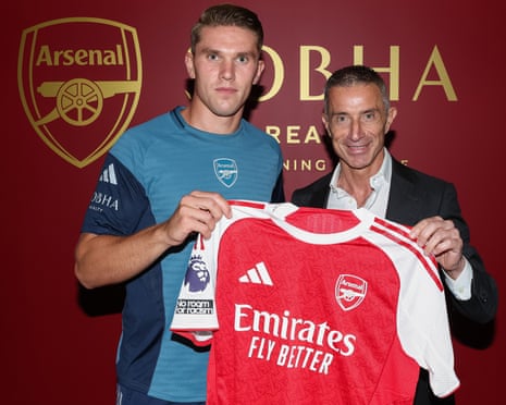Arsenal complete £64m deal to sign striker Viktor Gyökeres from Sporting | Arsenal | The Guardian