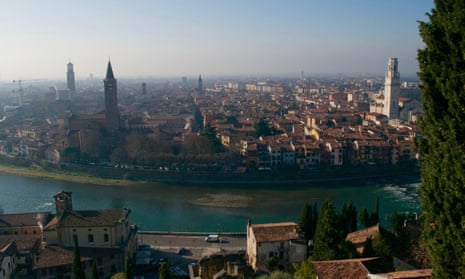 The beautiful city of Verona, on the River Adige.