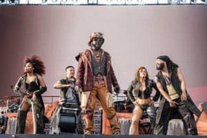 T-Pain in a western-style outfit
