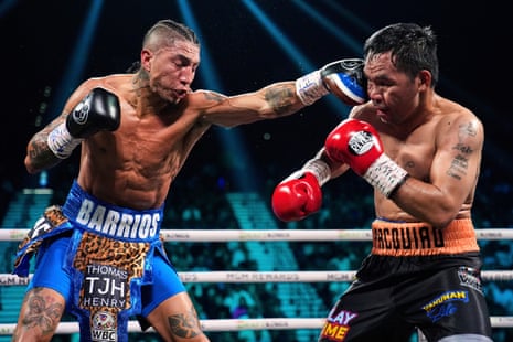 Manny Pacquiao v Mario Barrios: WBC welterweight championship – as it  happened | Boxing | The Guardian
