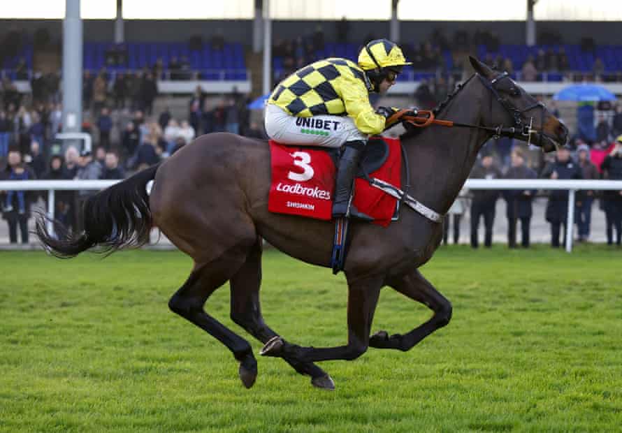 Nico de Boinville rode Shishkin to victory at the Ladbrokes Desert Orchid Chase last December.