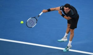 Agut serves