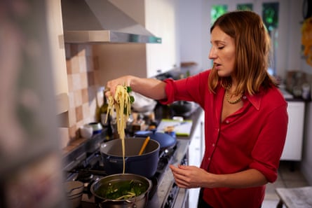 Morwenaa Ferrier cooks Nigella Lawson’s peanut pasta recipe.