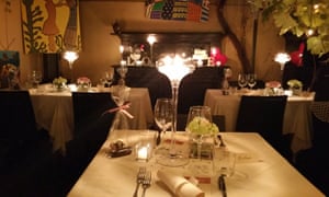 Dining area at La Pergoletta, Pisa, Italy.