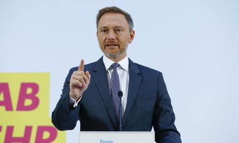 Christian Lindner, leader of Germany's Free Democratic party (FDP)