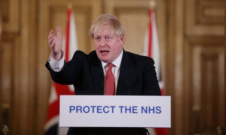 Boris Johnson tells people they must observe social distancing measures to help limit spread of coronavirus.